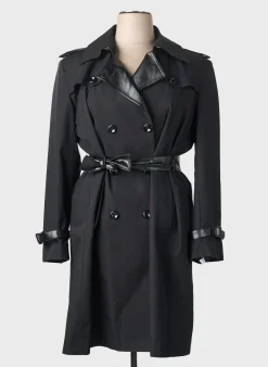 Trench Made In France Noir Sans Capuche