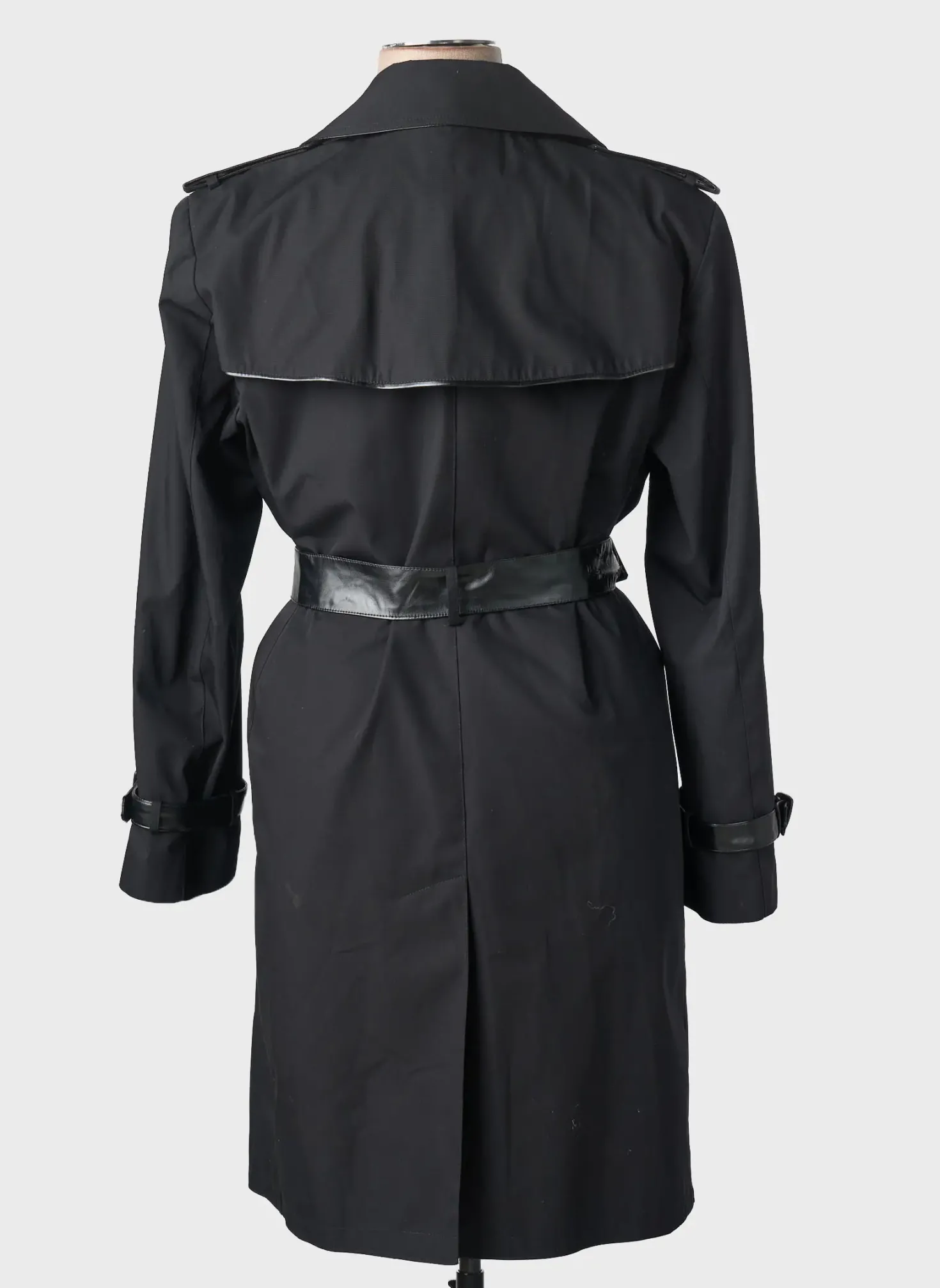 Trench Made In France Noir Sans Capuche