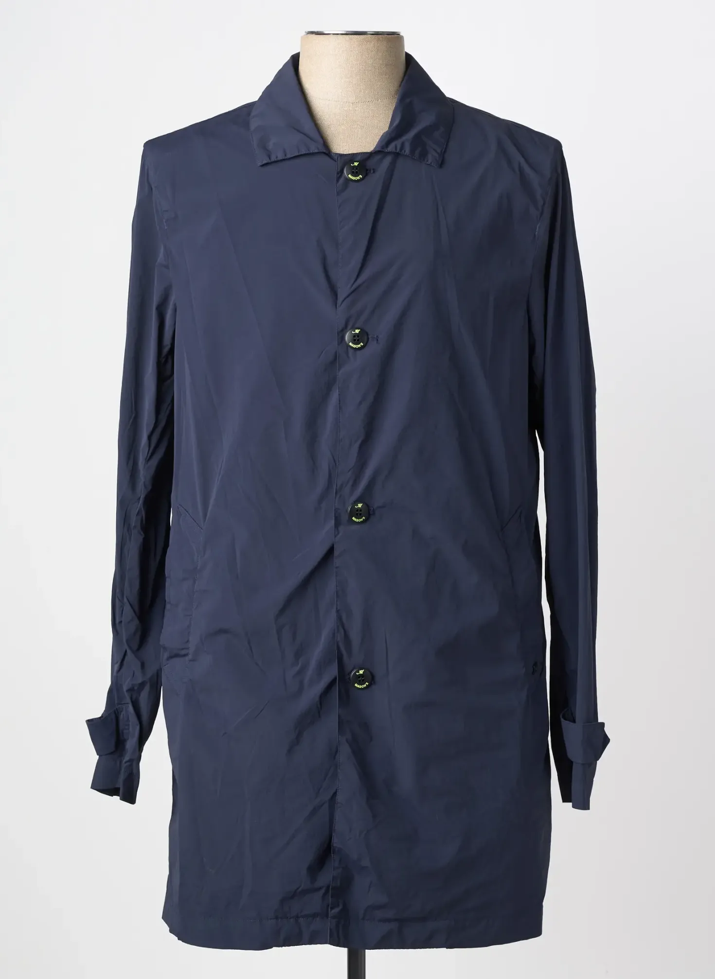 Trench Mason's Bleu Sans Capuche