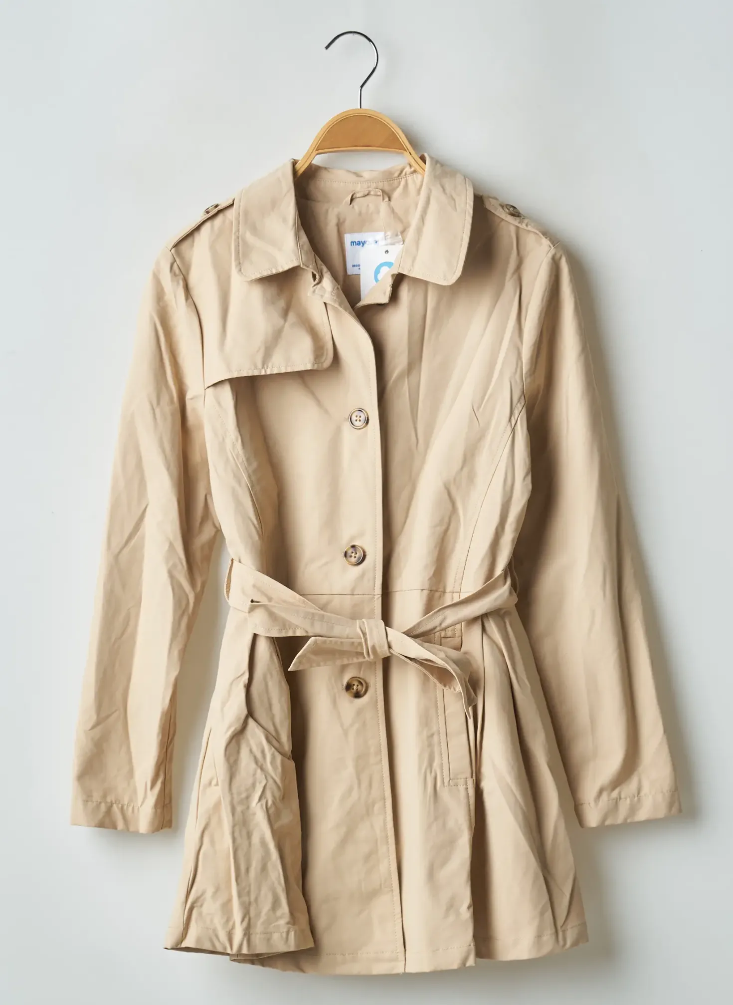 Trench Mayoral Beige Sans Capuche