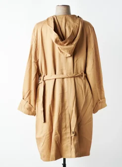 Trench Sheego Marron A Capuche