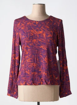 T-shirt Agathe & Louise Violet Manches Longues