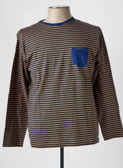 T-shirt Armor Lux Bleu Manches Longues