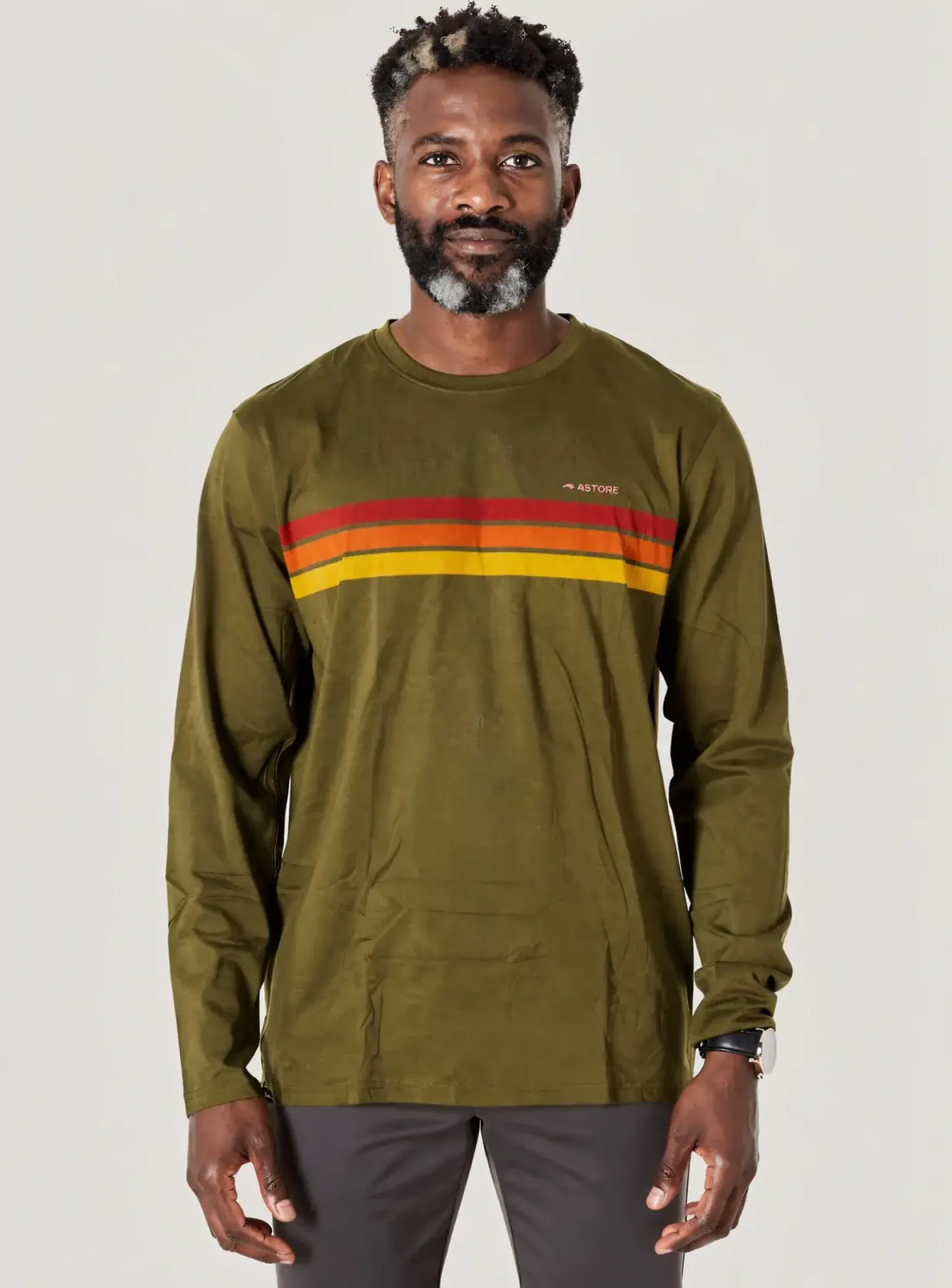 T-shirt Astore Vert Manches Longues