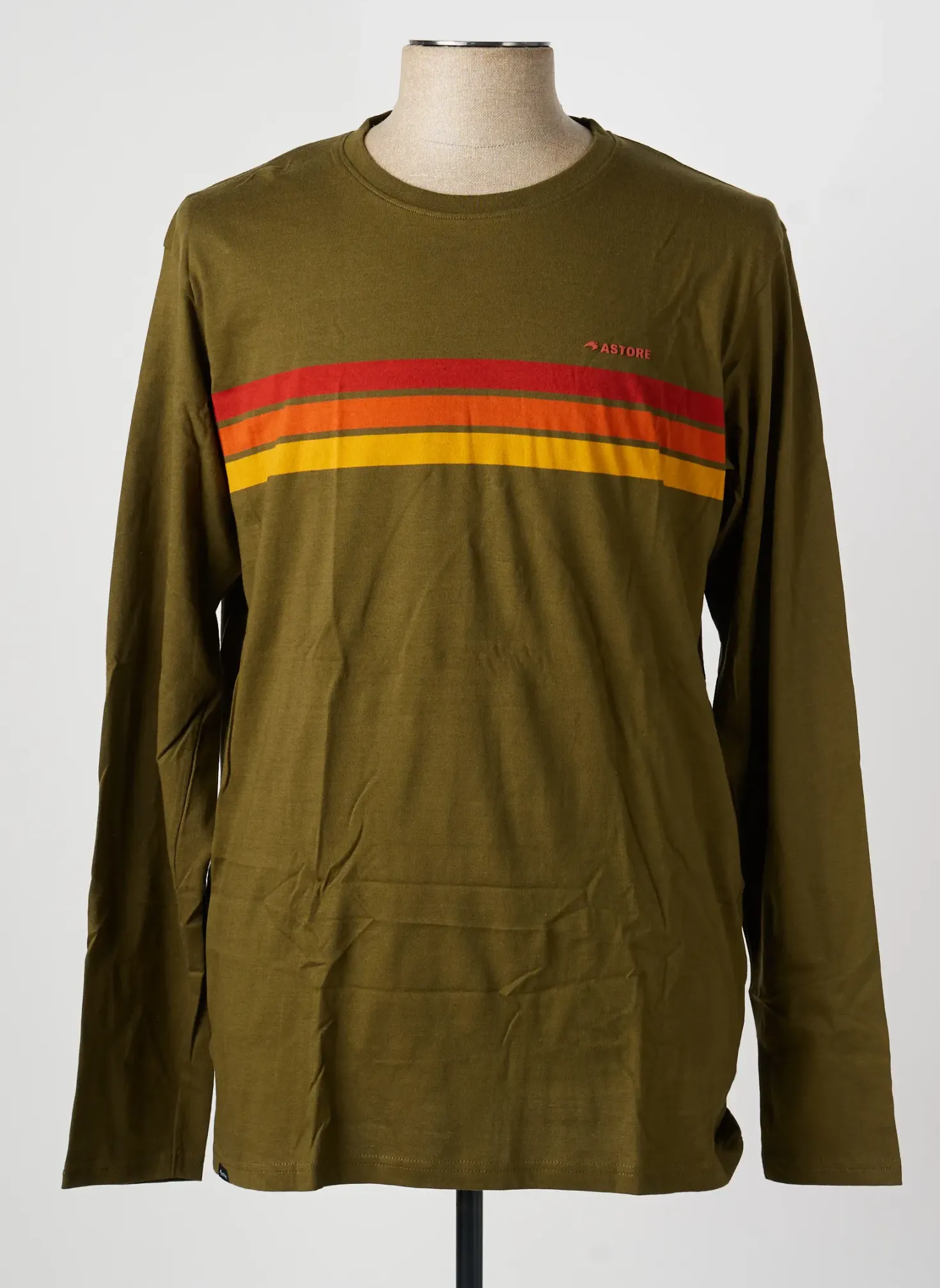 T-shirt Astore Vert Manches Longues