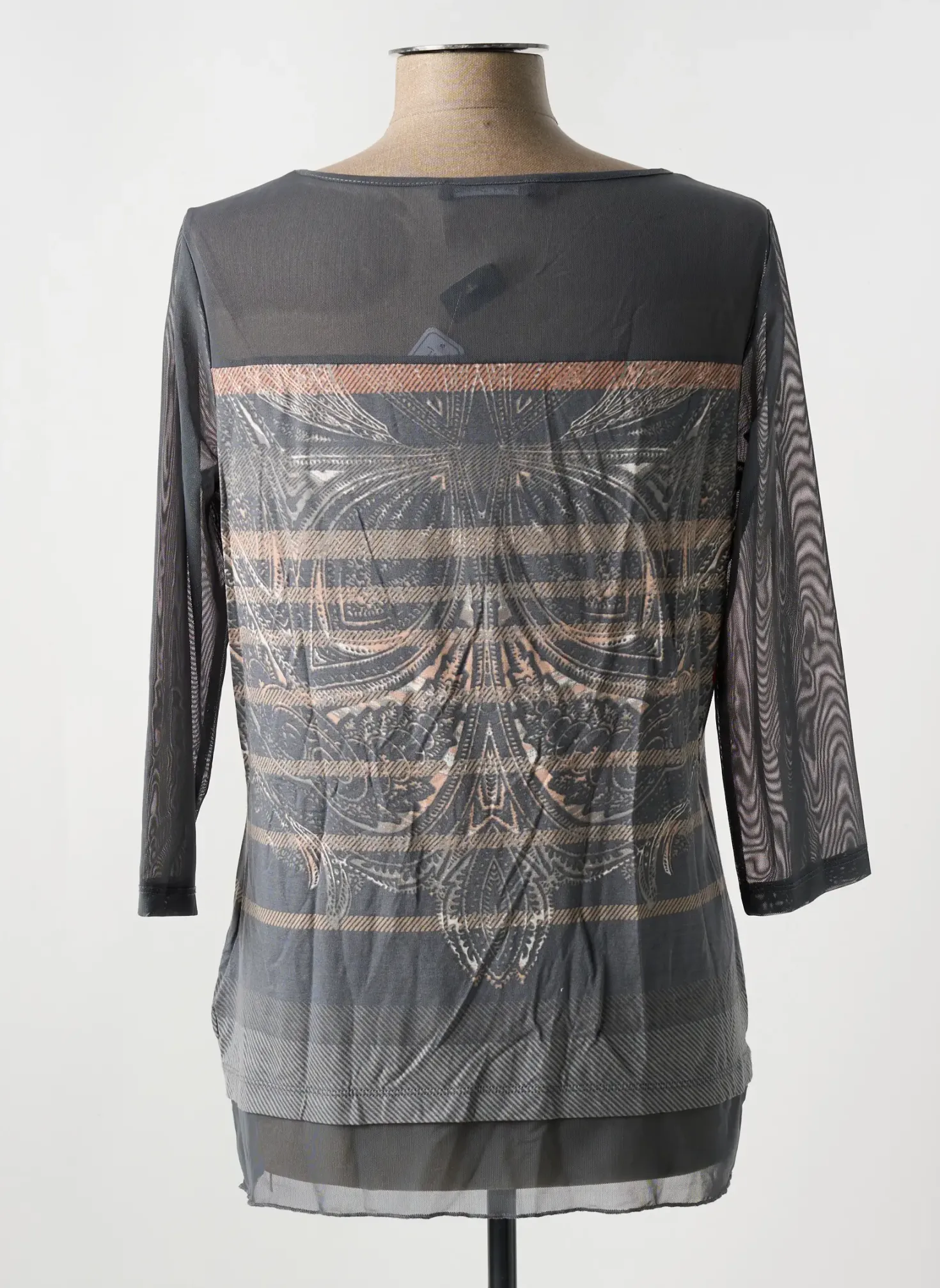 T-shirt Betty Barclay Gris Manches 3/4