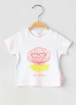 T-shirt Billieblush Blanc Manches Courtes