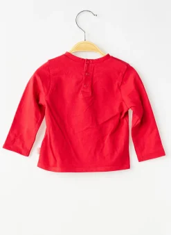 T-shirt Billieblush Rouge Manches Longues
