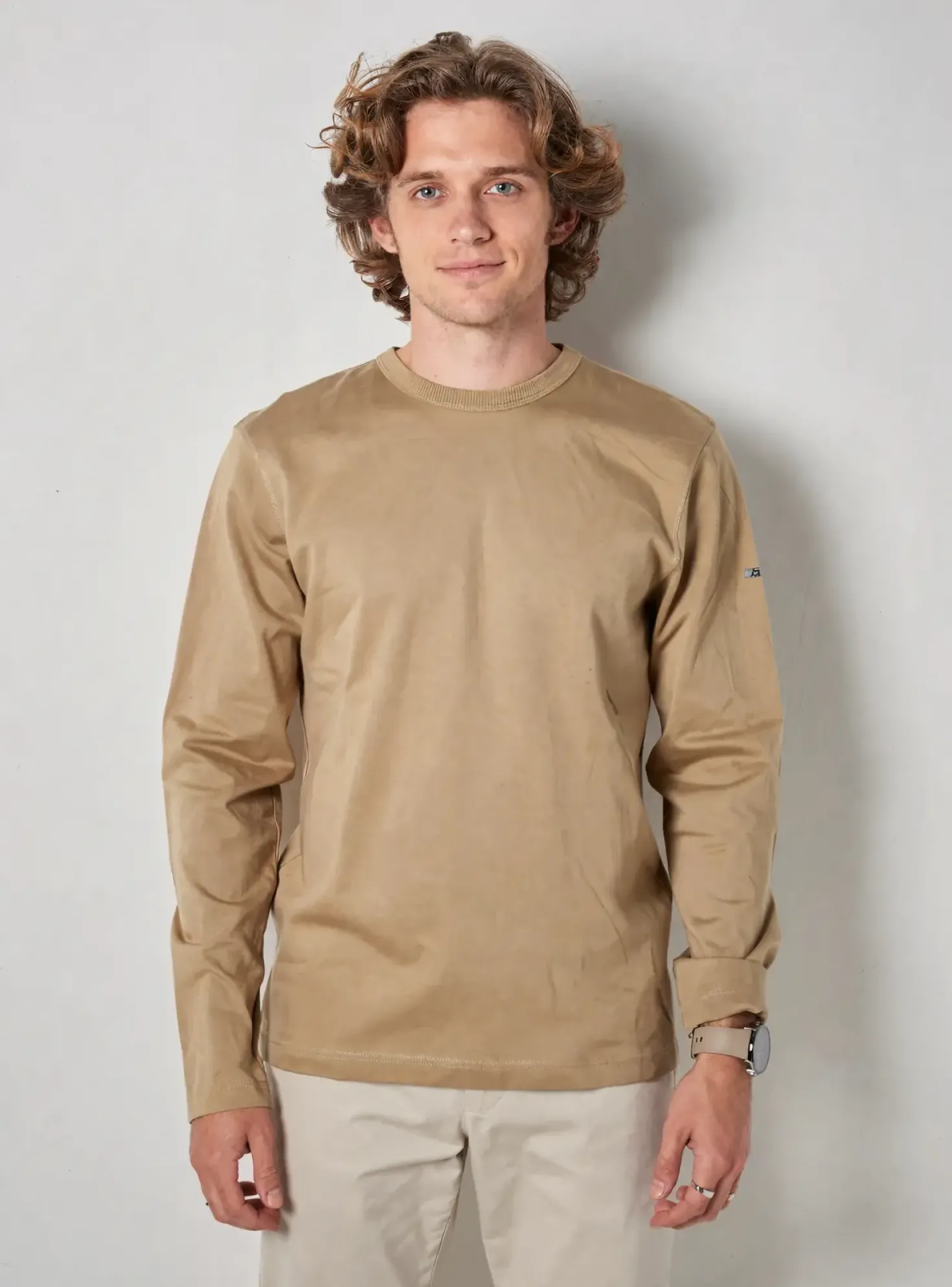 T-shirt Blend Of America Beige Manches Longues