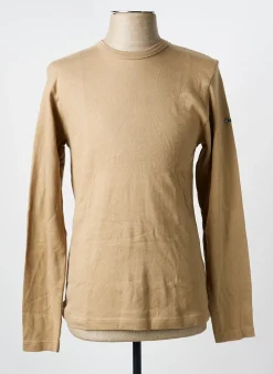 T-shirt Blend Of America Beige Manches Longues