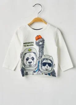 T-shirt Boboli Blanc Manches Longues