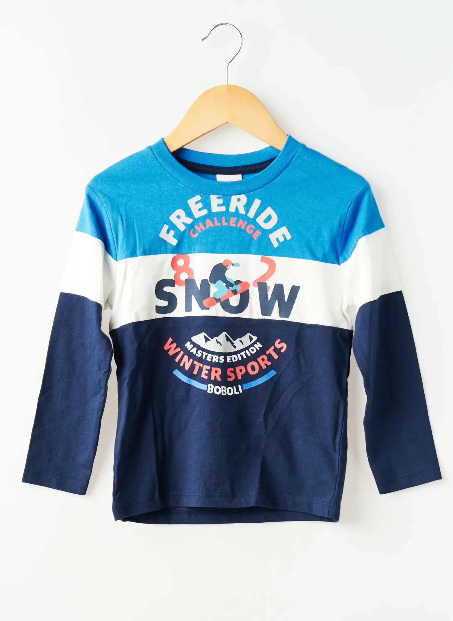 T-shirt Boboli Bleu Manches Longues