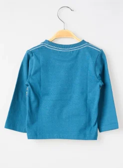 T-shirt Boboli Bleu Manches Longues