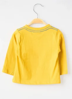 T-shirt Boboli Jaune Manches Longues