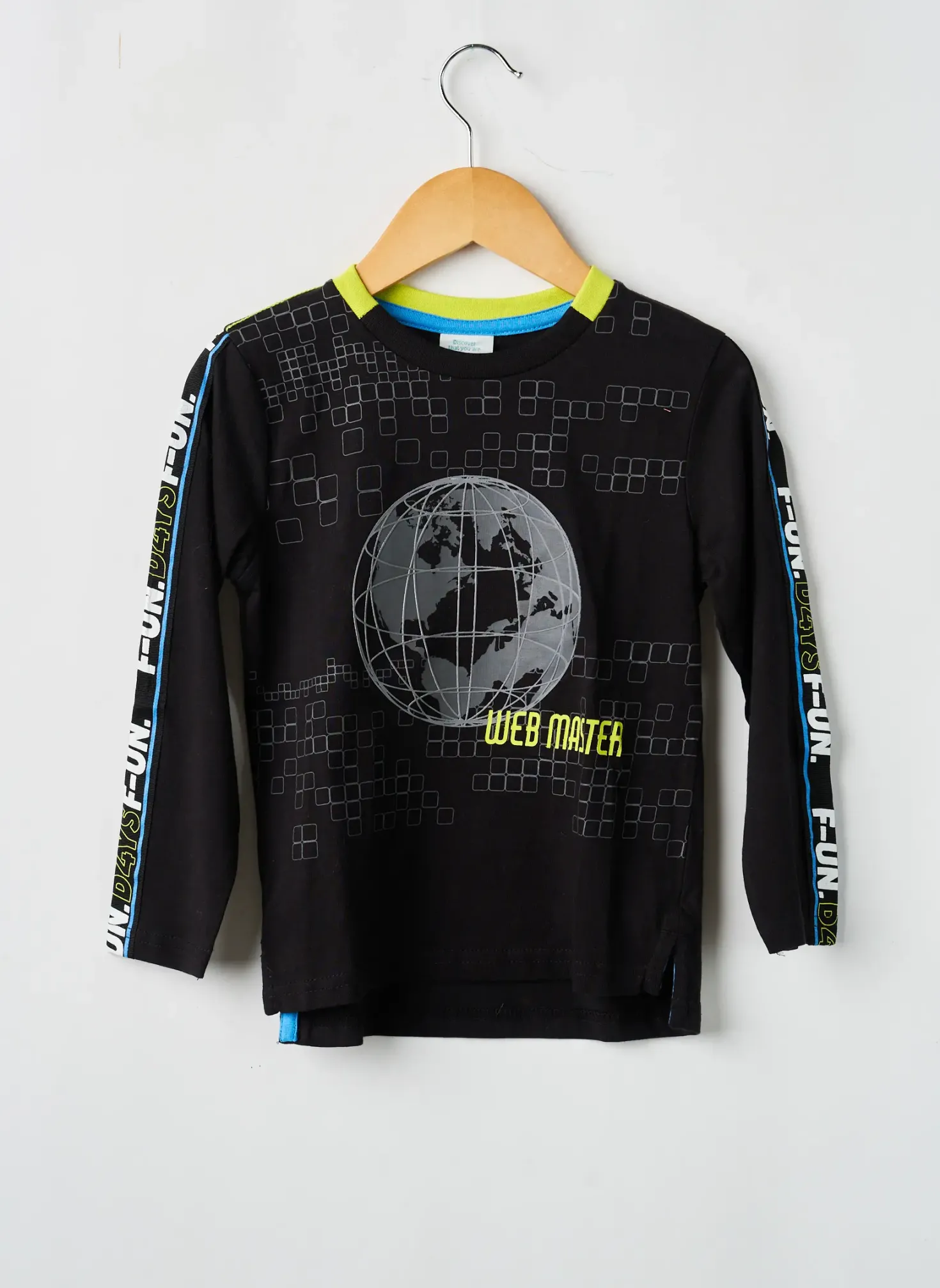 T-shirt Boboli Noir Manches Longues
