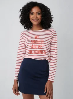 T-shirt Breizh Angel Rouge Manches Longues