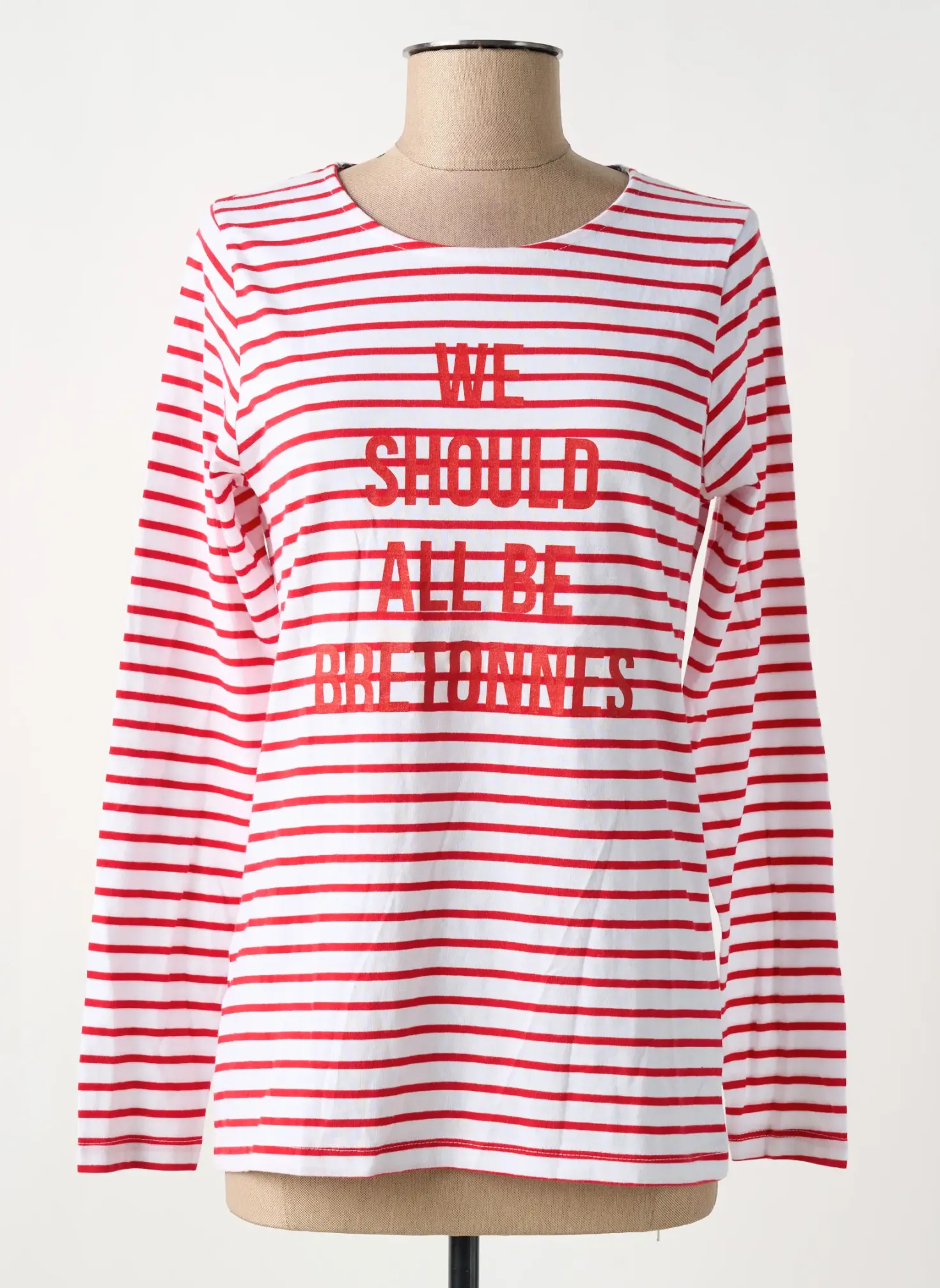 T-shirt Breizh Angel Rouge Manches Longues