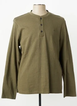 T-shirt Camel Active Vert Manches Longues