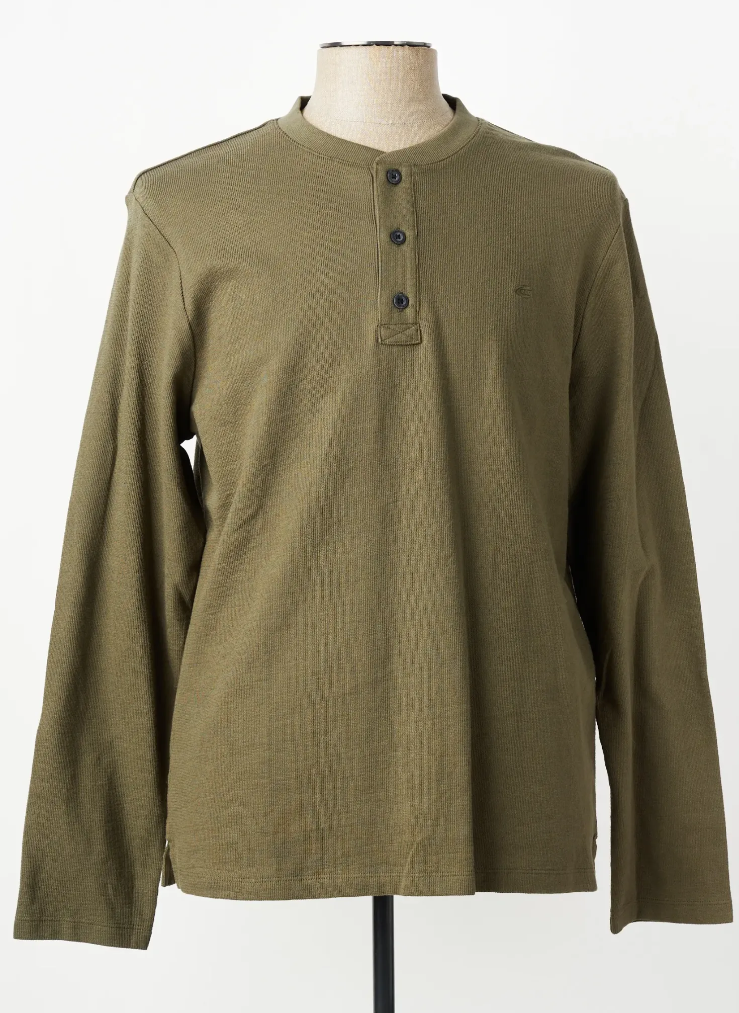 T-shirt Camel Active Vert Manches Longues