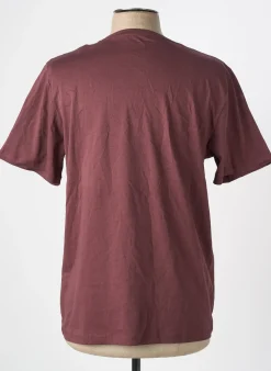 T-shirt Cyclo Club Marcel Marron