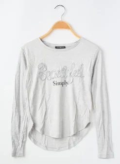 T-shirt Cymod Gris Manches Longues