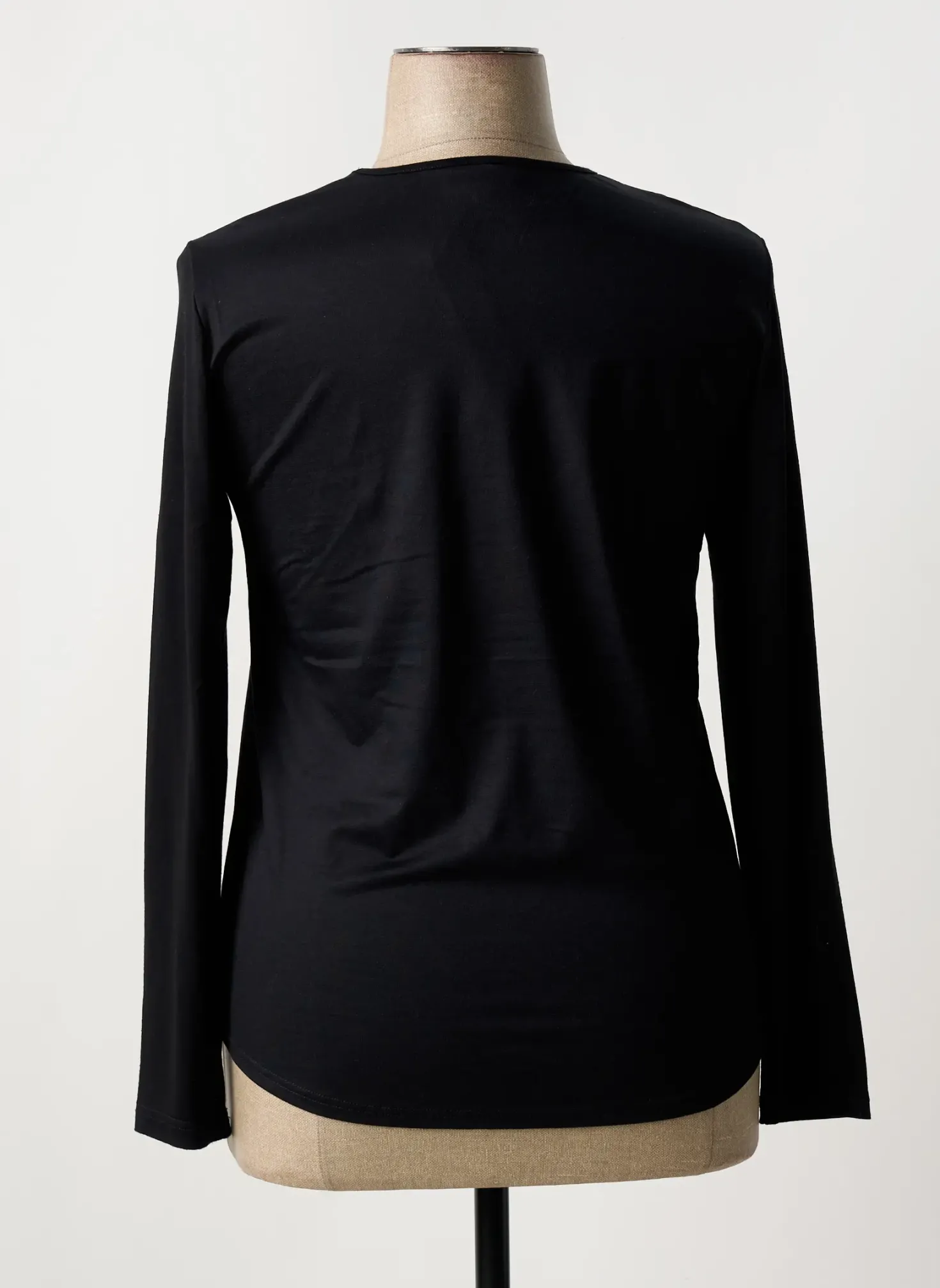 T-shirt Desaivre Noir Manches Longues