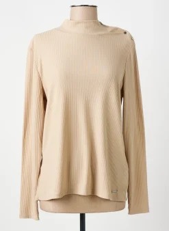 T-shirt Diane Laury Beige Manches Longues