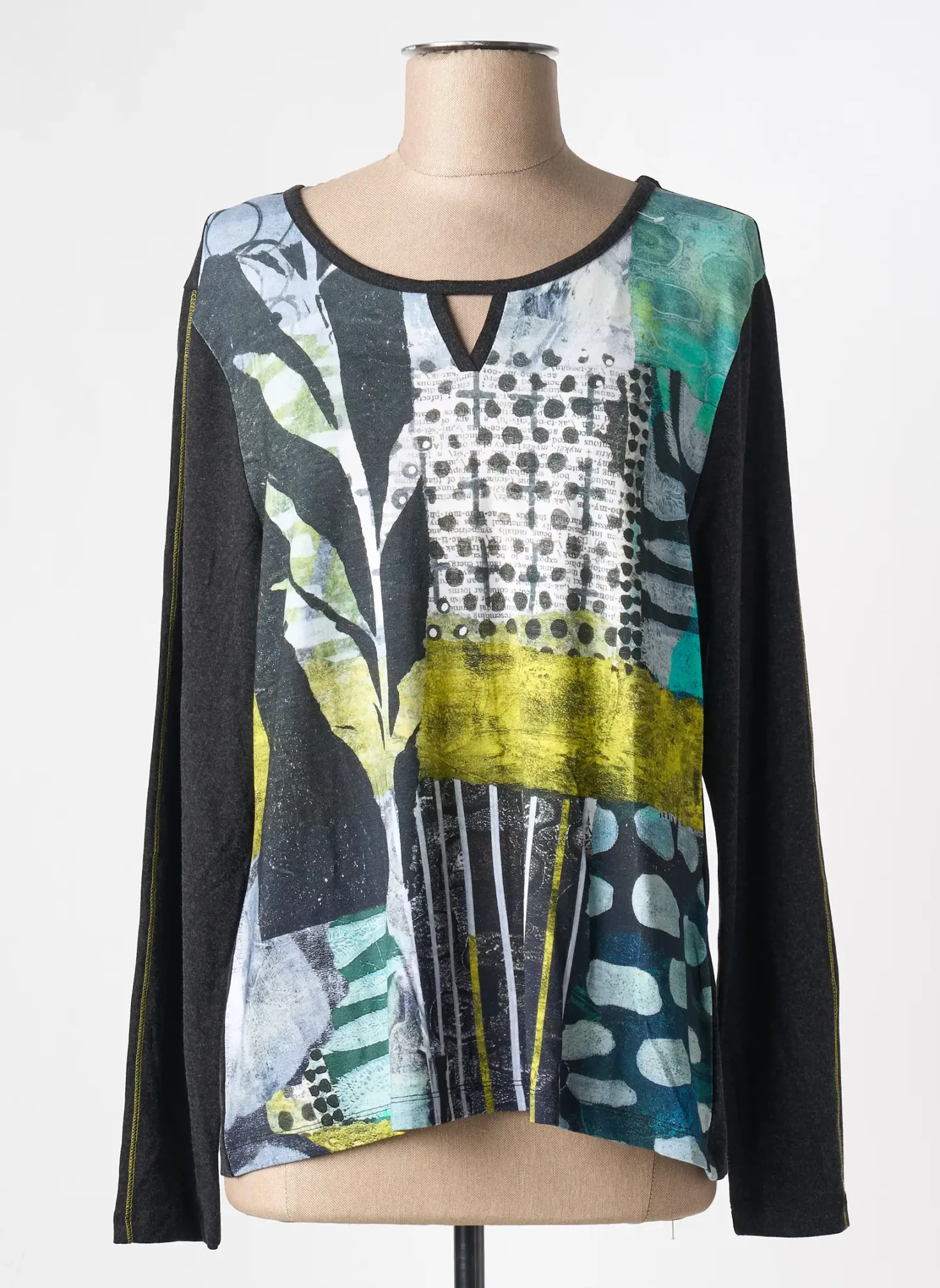 T-shirt Dolcezza Noir Manches Longues