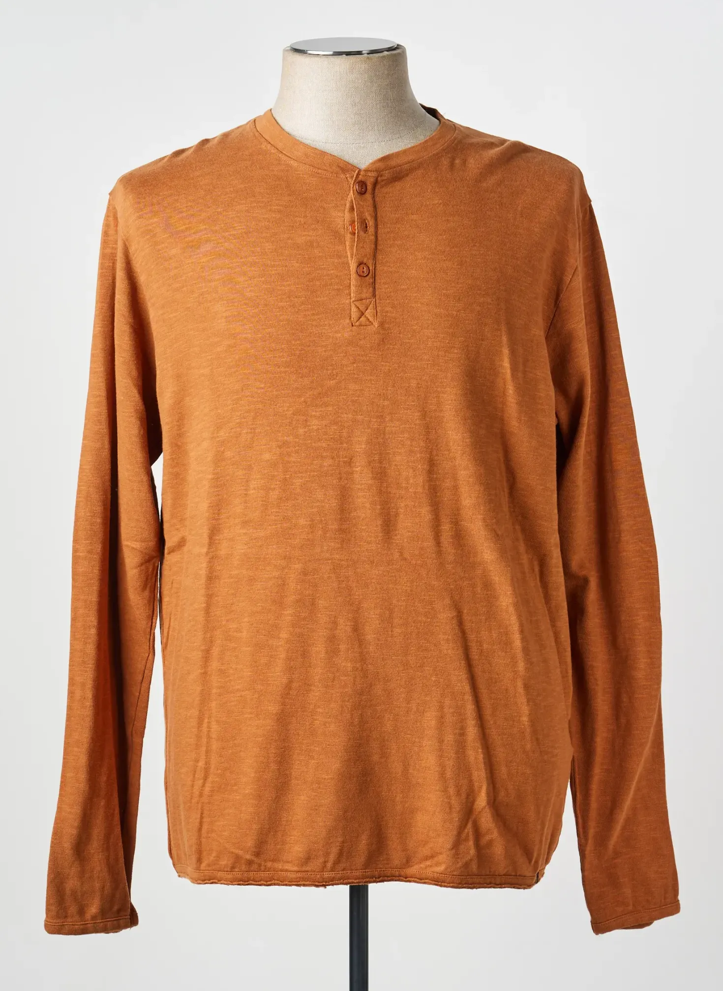 T-shirt Dstrezzed Marron Manches Longues