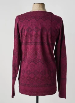 T-shirt Dstrezzed Violet Manches Longues