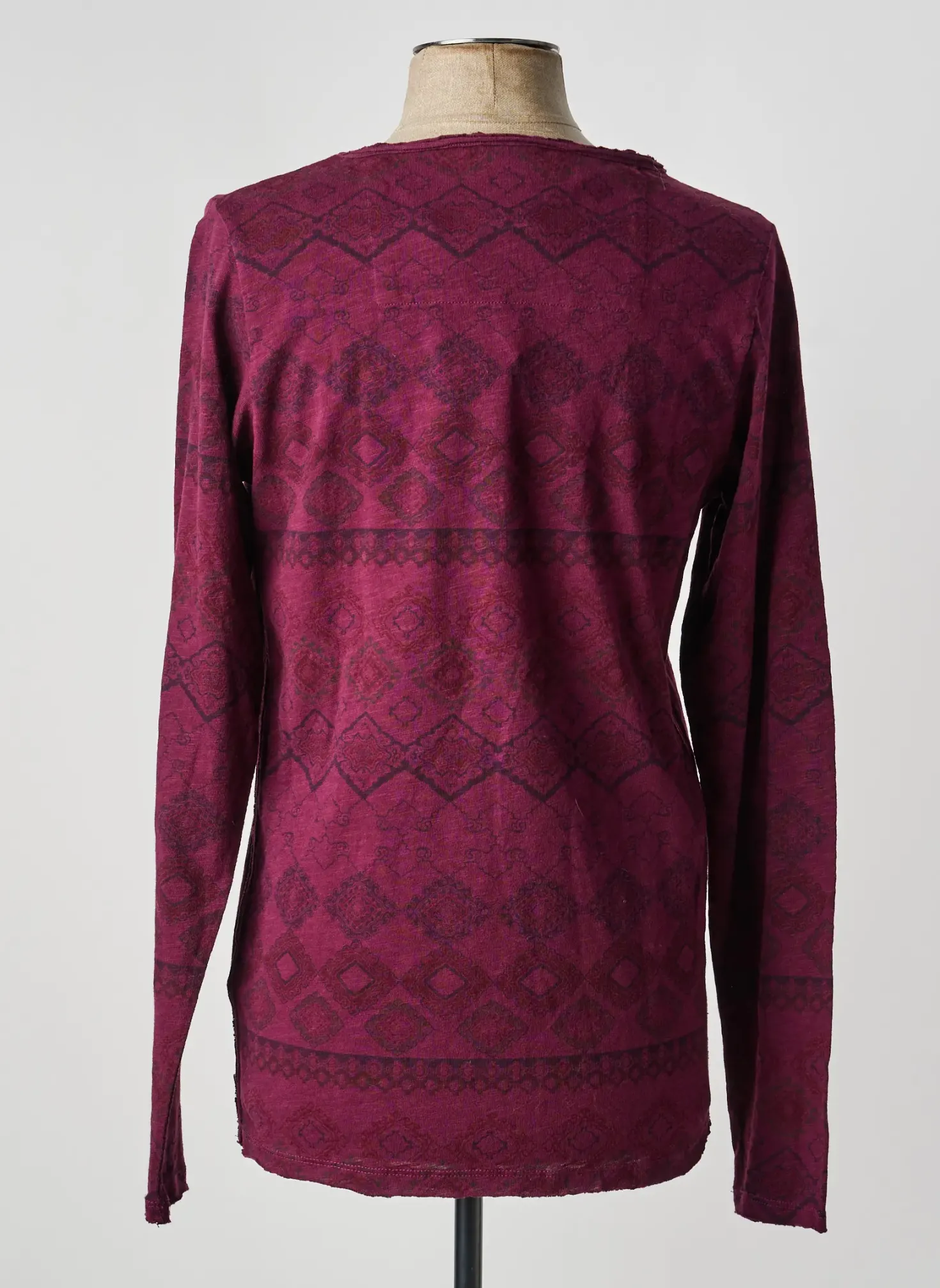 T-shirt Dstrezzed Violet Manches Longues
