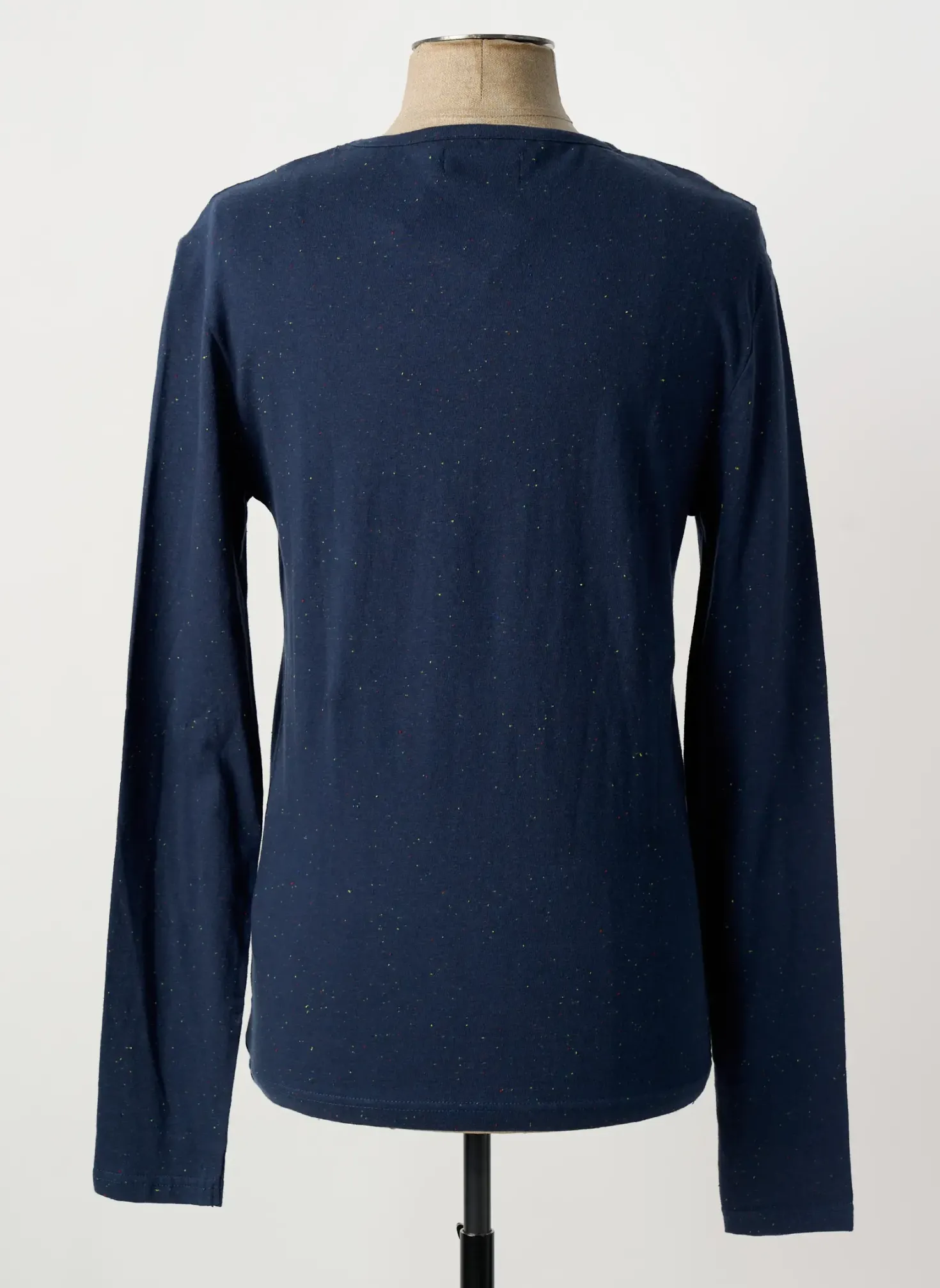 T-shirt Eleven Paris Bleu Manches Longues