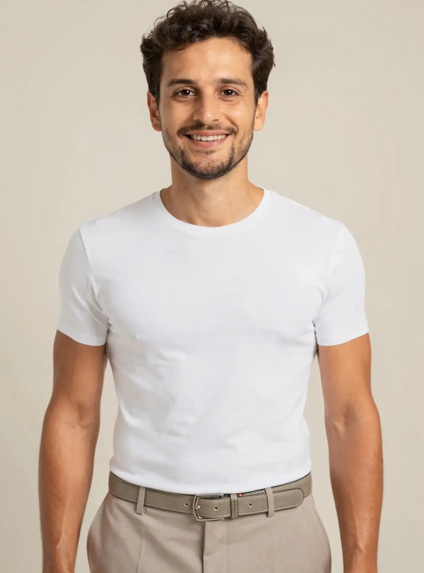 T-shirt Eminence Blanc Manches Courtes