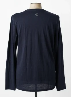 T-shirt Equitheme Bleu Manches Longues