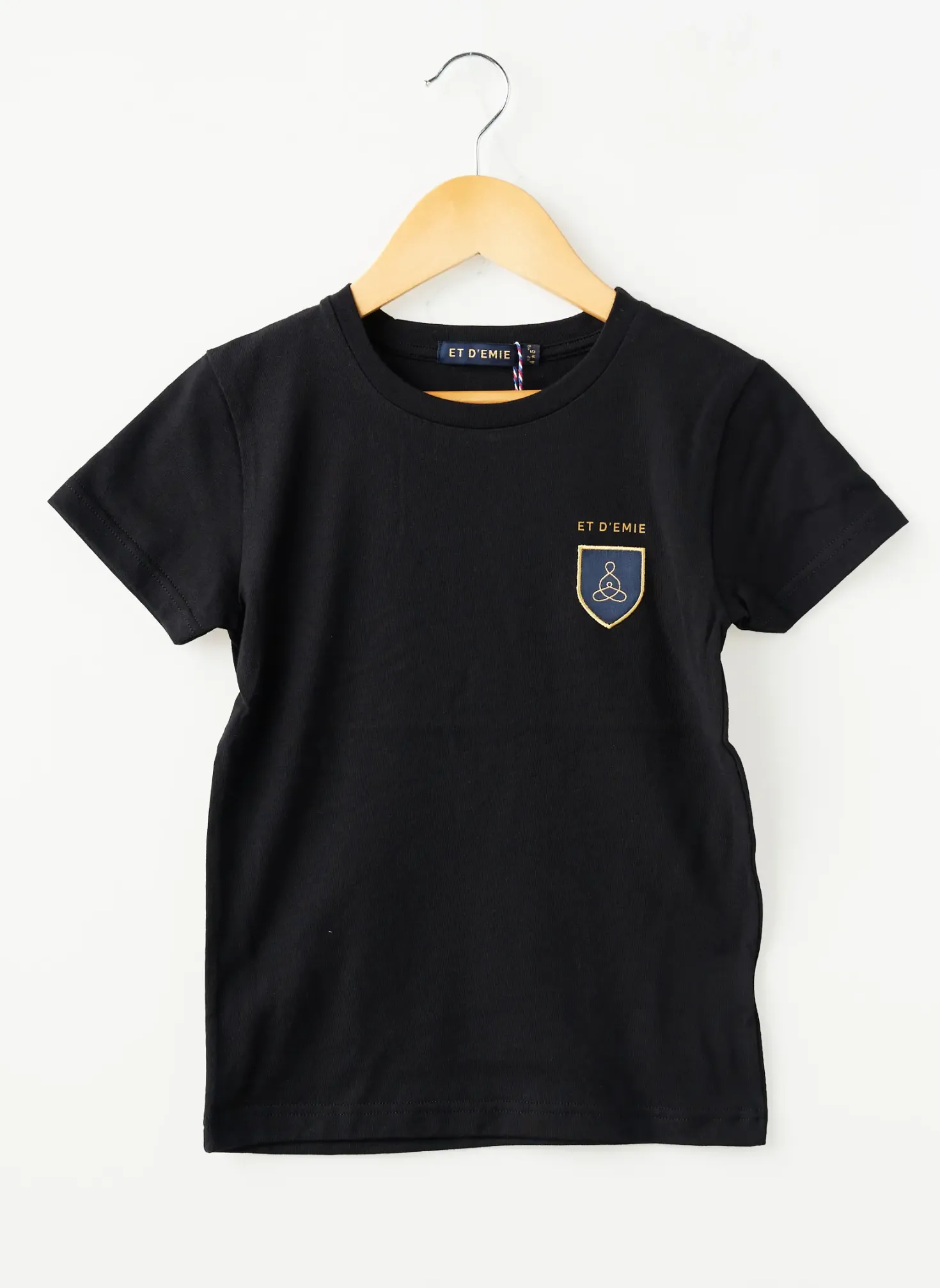 T-shirt Et D'emie Noir Manches Courtes