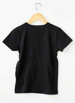 T-shirt Et D'emie Noir Manches Courtes