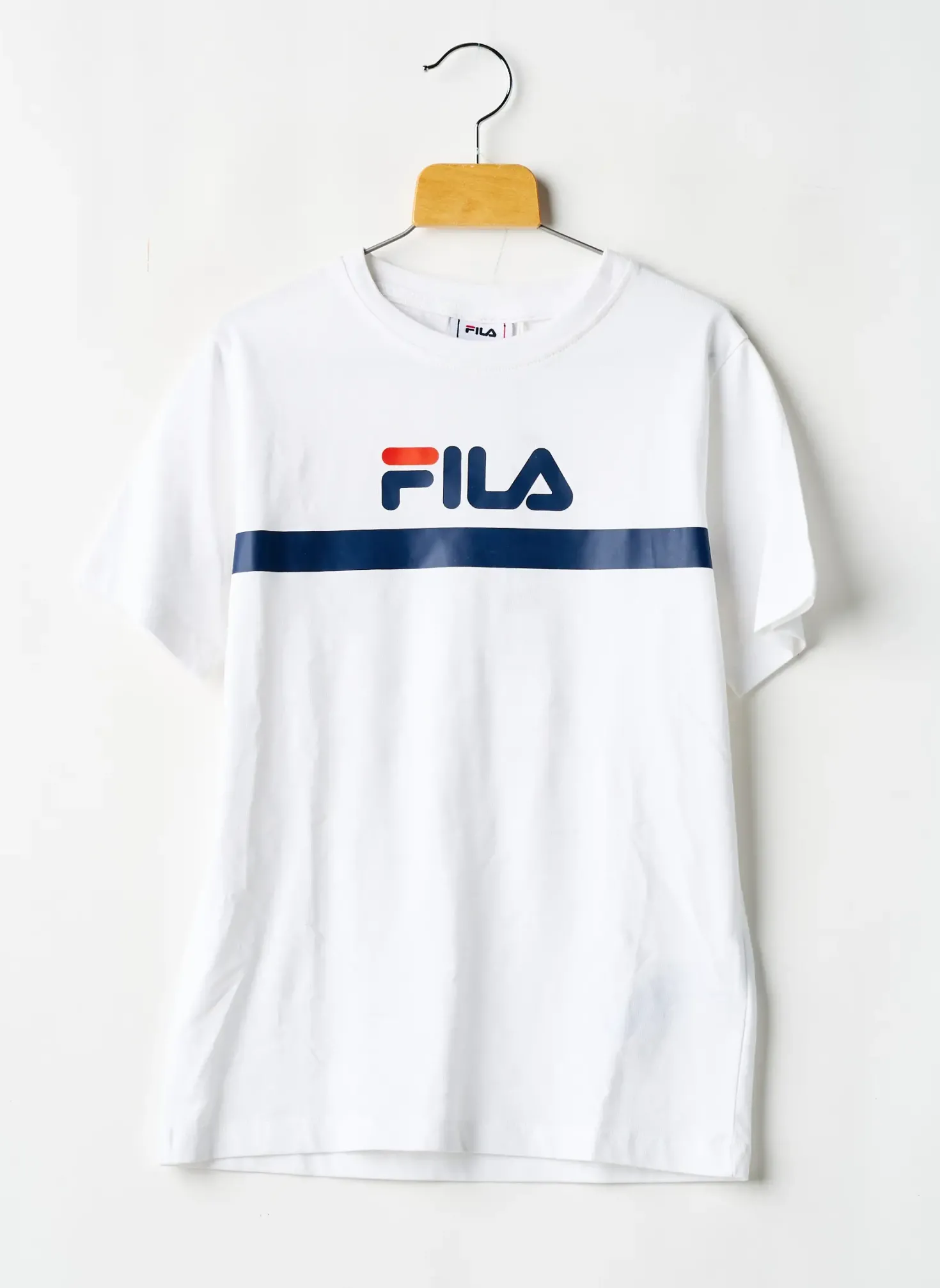 T-shirt Fila Blanc Manches Courtes