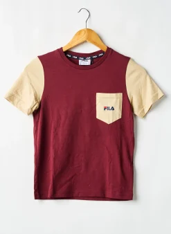 T-shirt Fila Rouge Manches Courtes