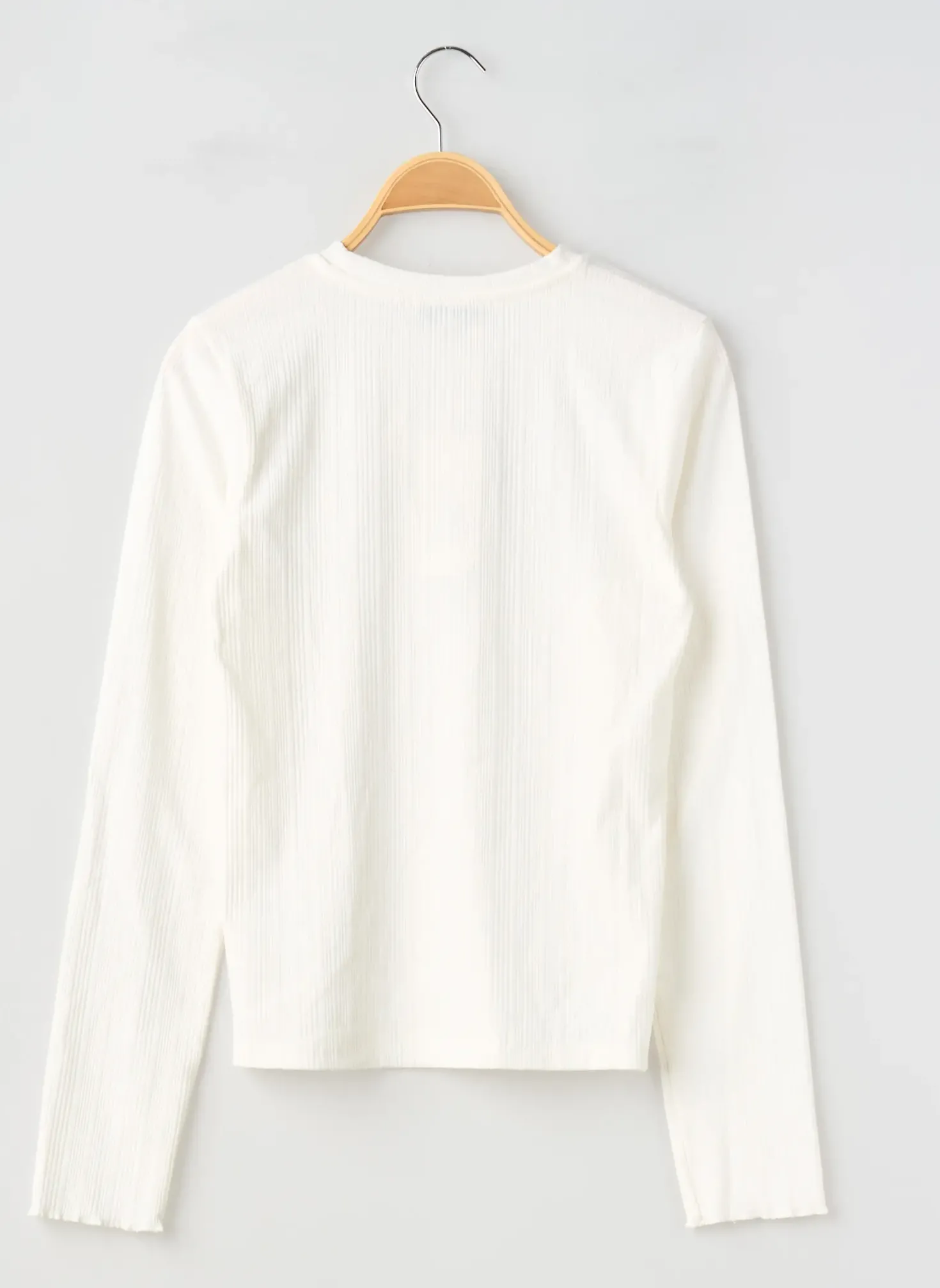 T-shirt Garcia Blanc Manches Longues