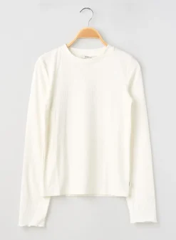 T-shirt Garcia Blanc Manches Longues