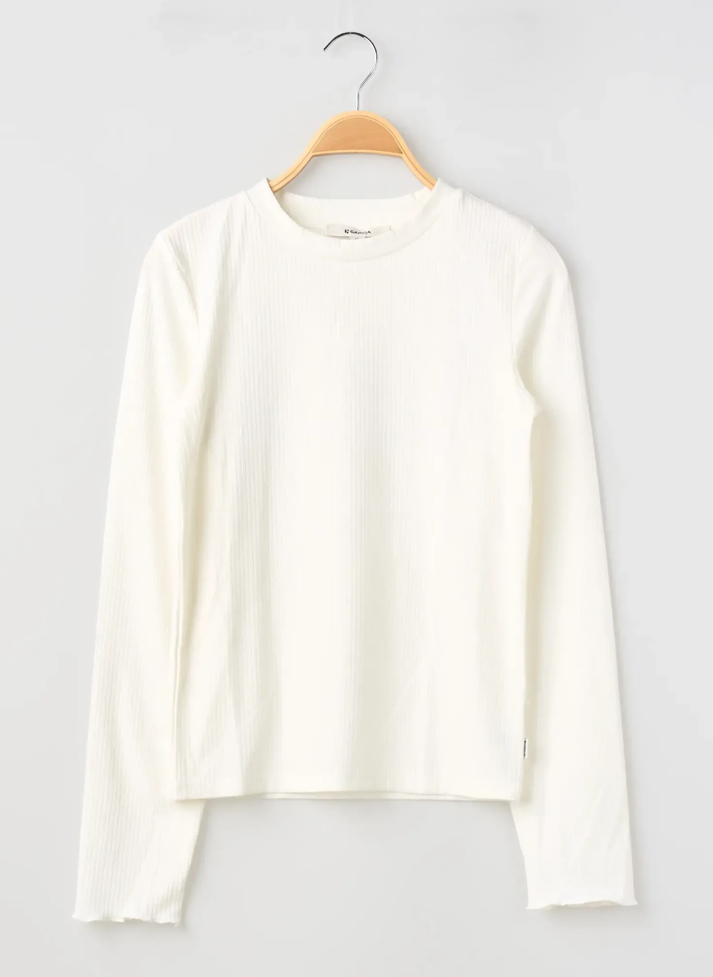 T-shirt Garcia Blanc Manches Longues