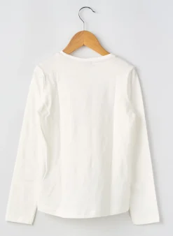 T-shirt Garcia Blanc Manches Longues