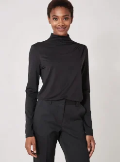 T-shirt Garcia Noir Manches Longues