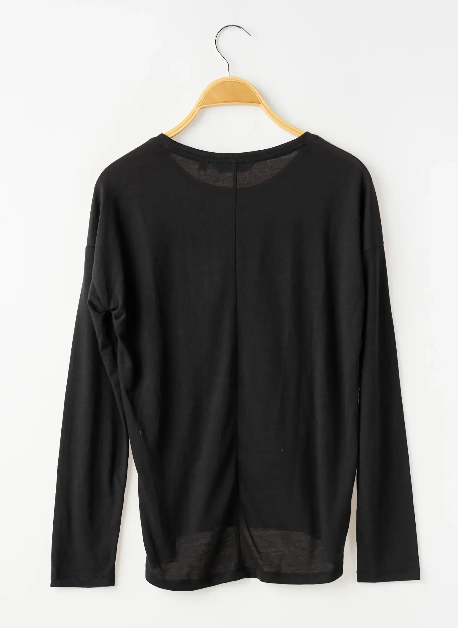 T-shirt Garcia Noir Manches Longues