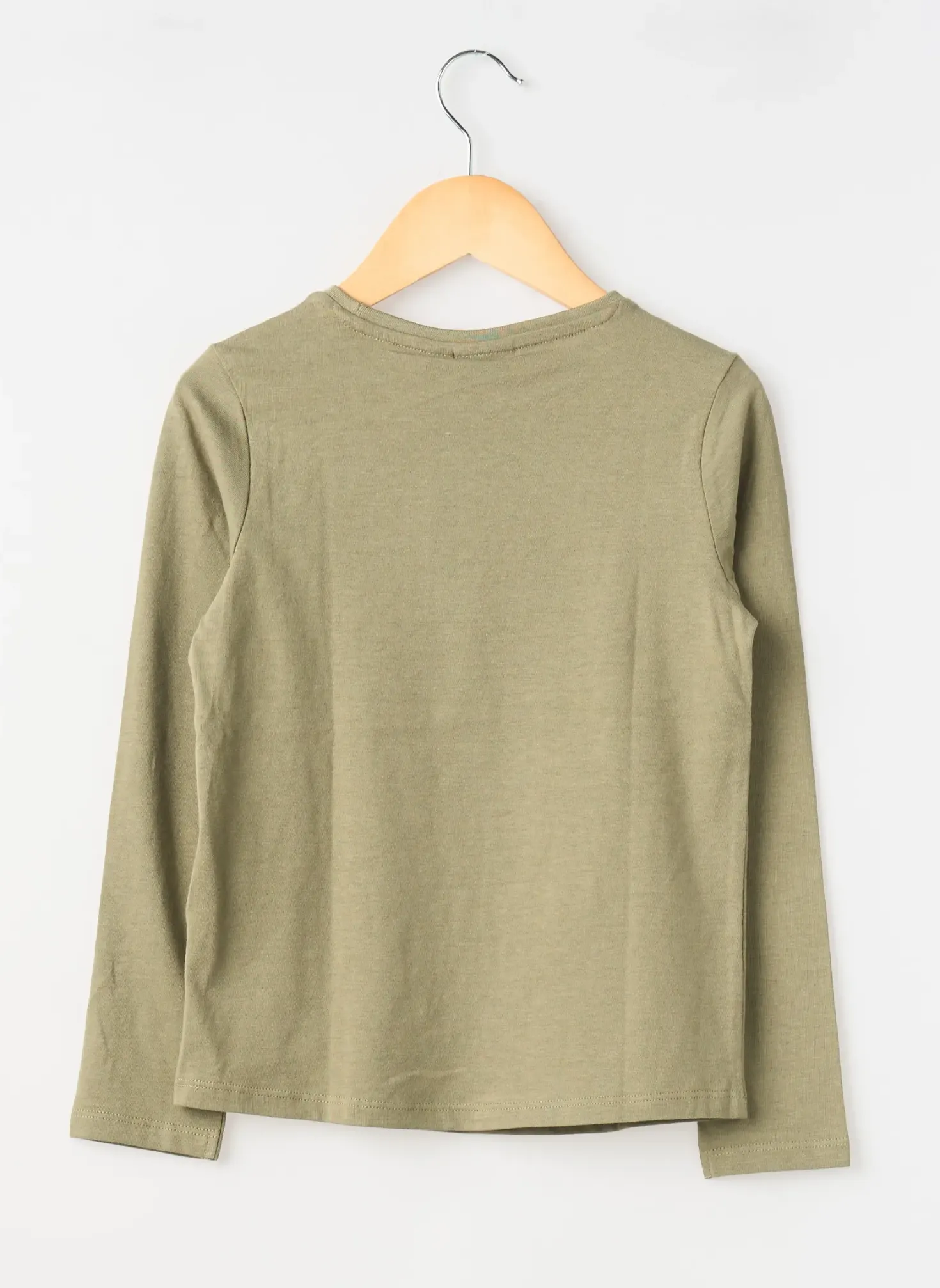 T-shirt Garcia Vert Manches Longues