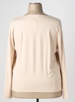 T-shirt Griffon Beige Manches Longues