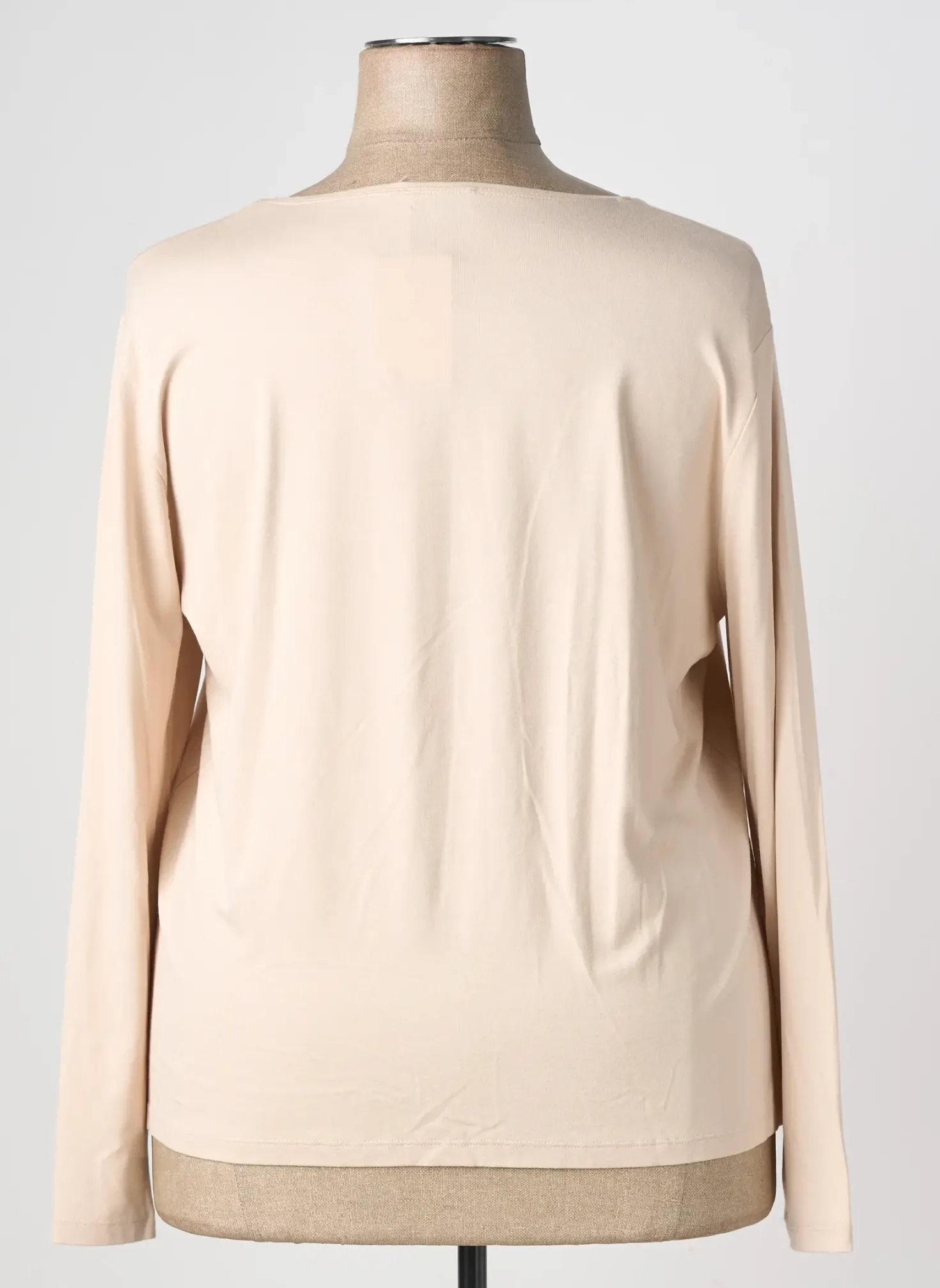 T-shirt Griffon Beige Manches Longues