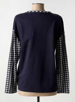 T-shirt Hajo Bleu Manches Longues