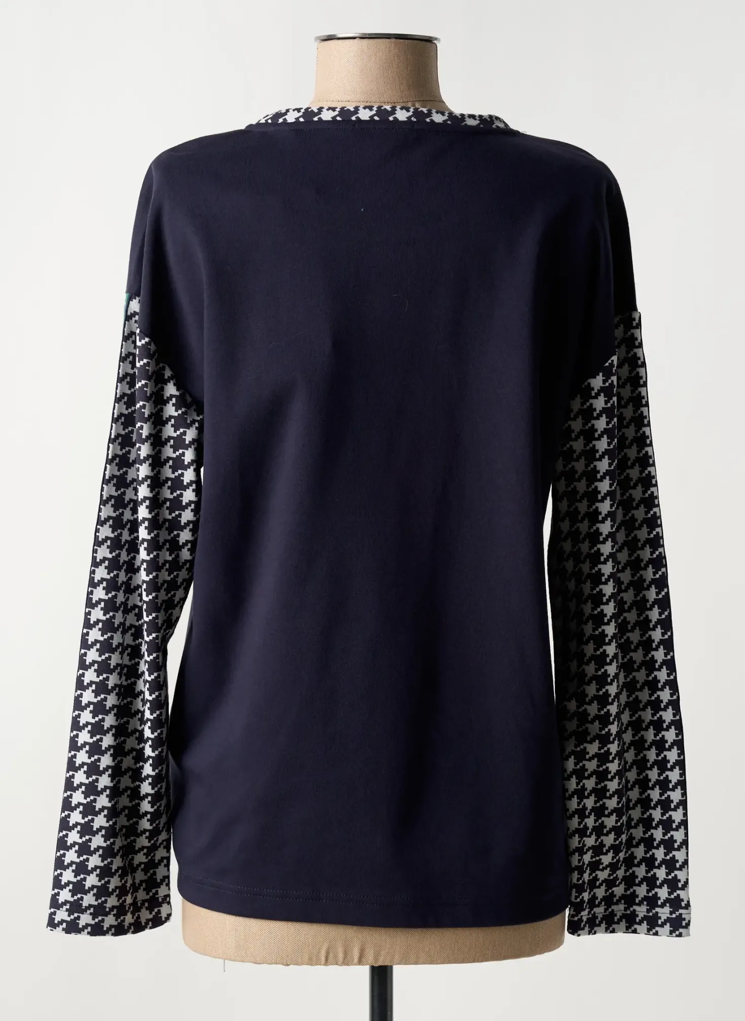 T-shirt Hajo Bleu Manches Longues