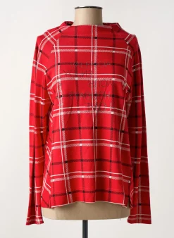 T-shirt Hajo Rouge Manches Longues